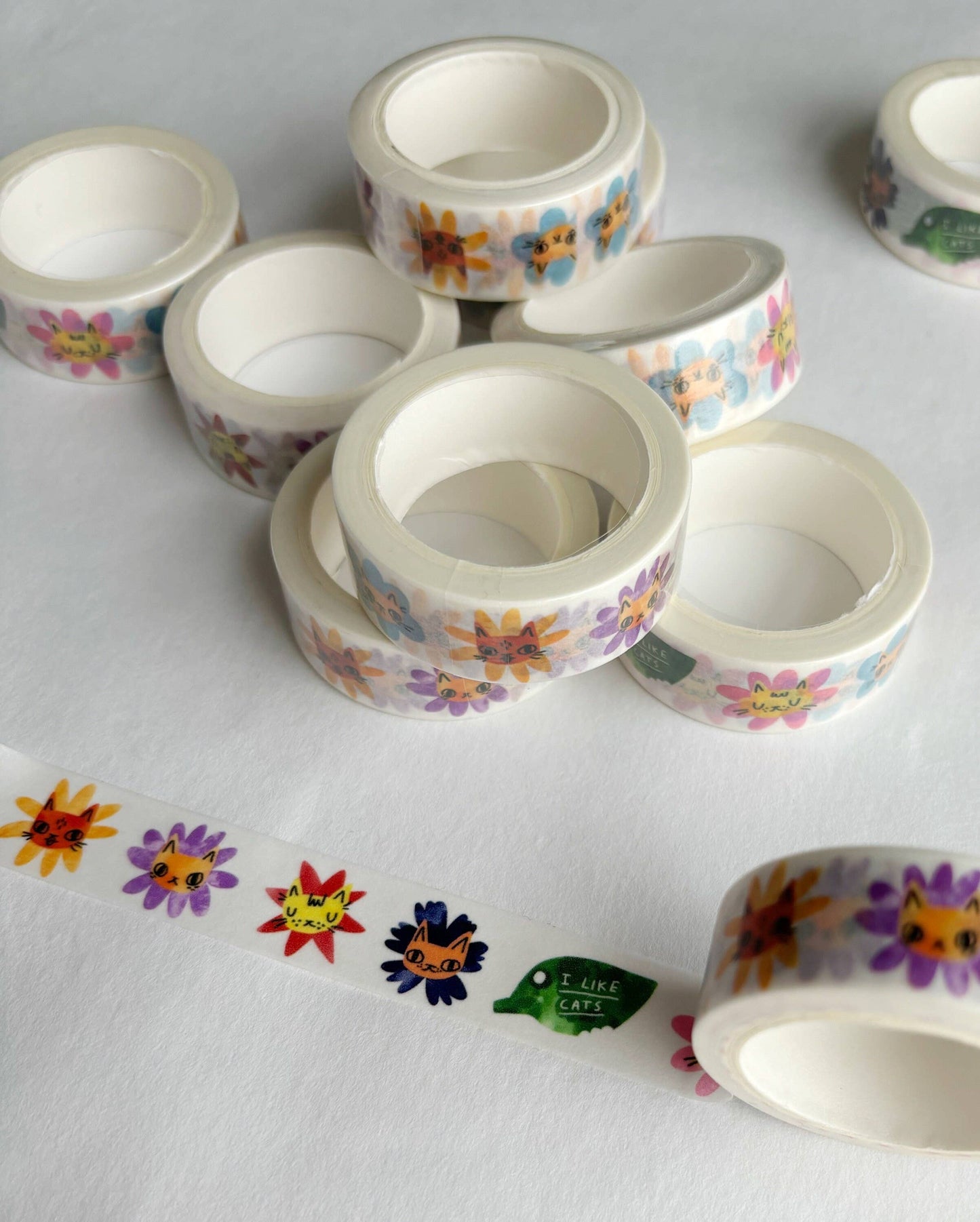 I Like Cats | Washi Tape | Flower Cats