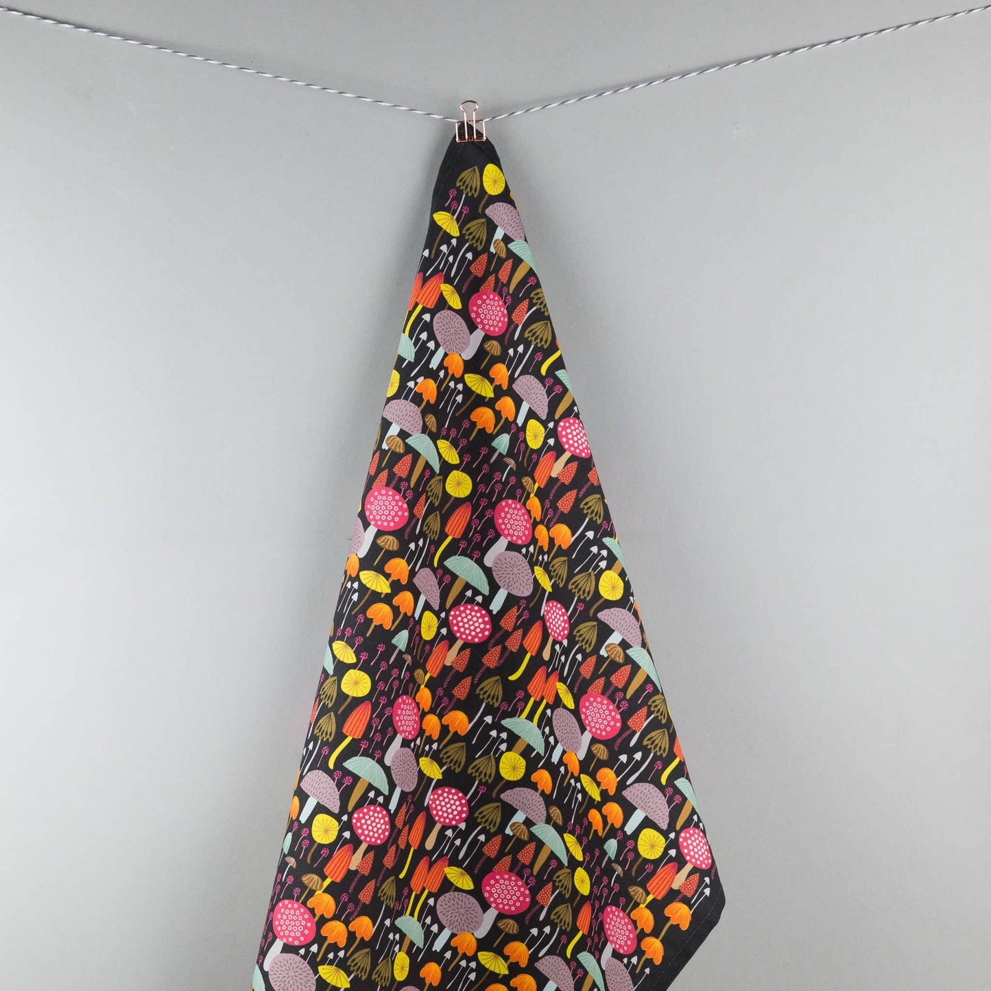 Maggie Magoo | Tea towel | Toadstool & Mushroom