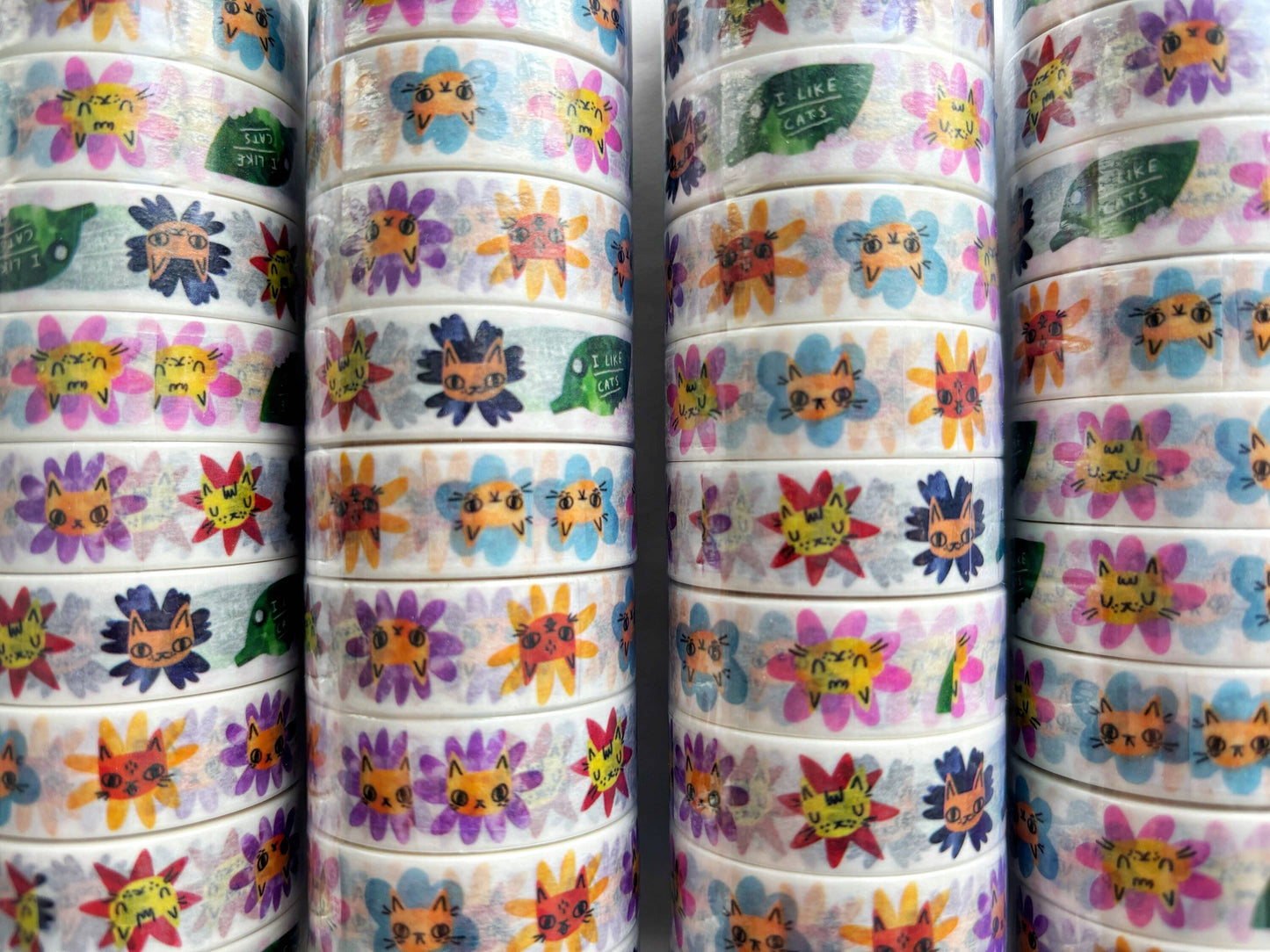 I Like Cats | Washi Tape | Flower Cats