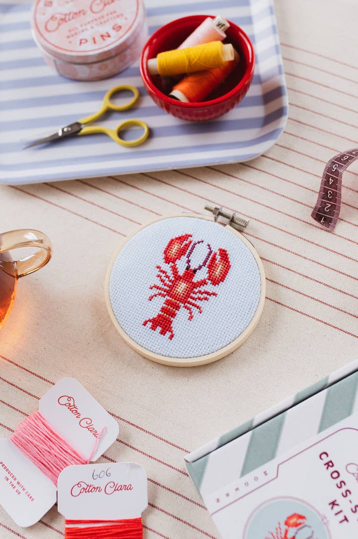 Cotton Clara | Lobster | Cross Stitch Kit