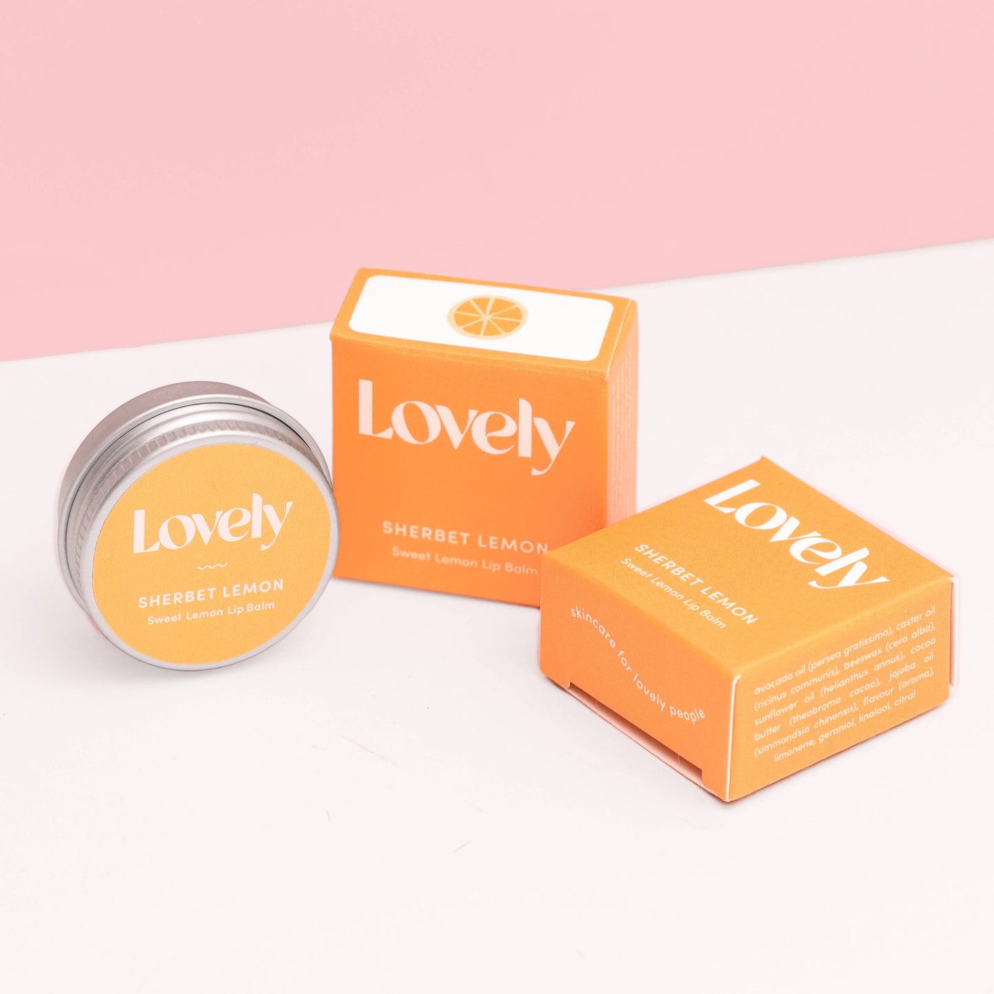 Lovely Skincare | Lip Balm | Sherbet Lemon - Lemon Sugar