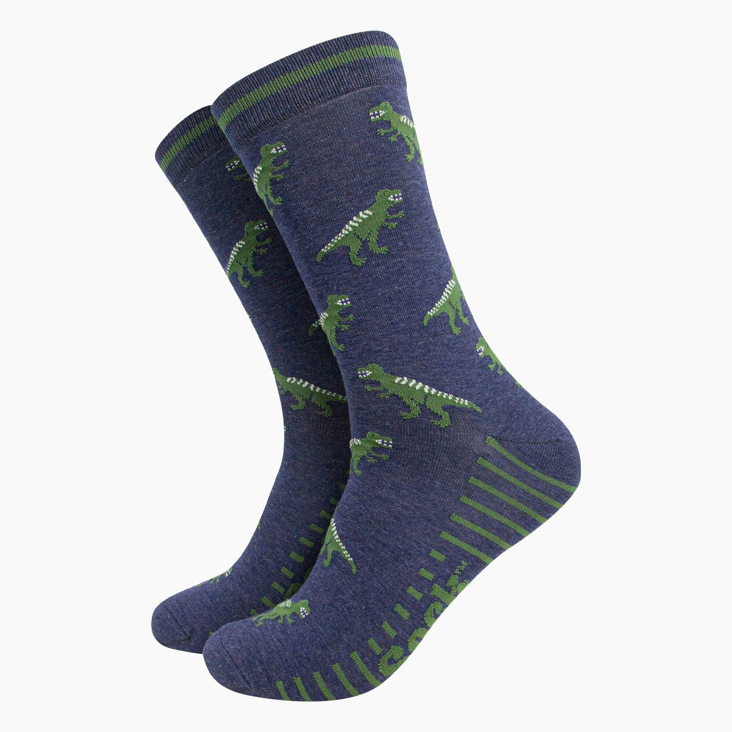 Sock Talk | Men's Bamboo Socks | Navy, T-Rex | UK 7-11
