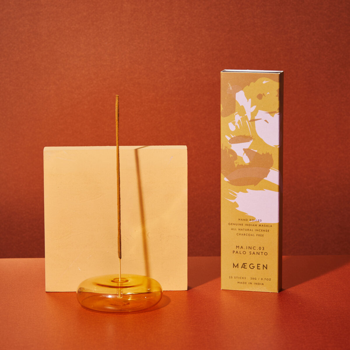 MÆGEN | Dimple Incense Holder Yellow