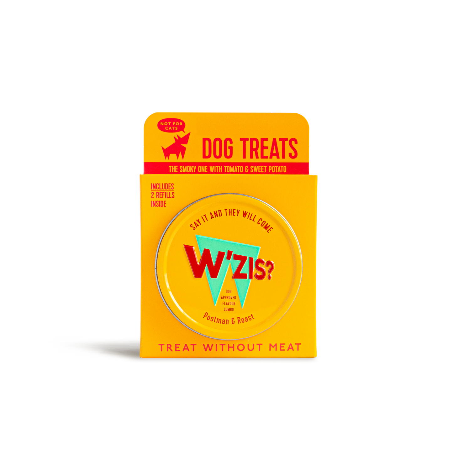 Wzis Dog Treats Tin & Refil Gift set - Postman & Roast