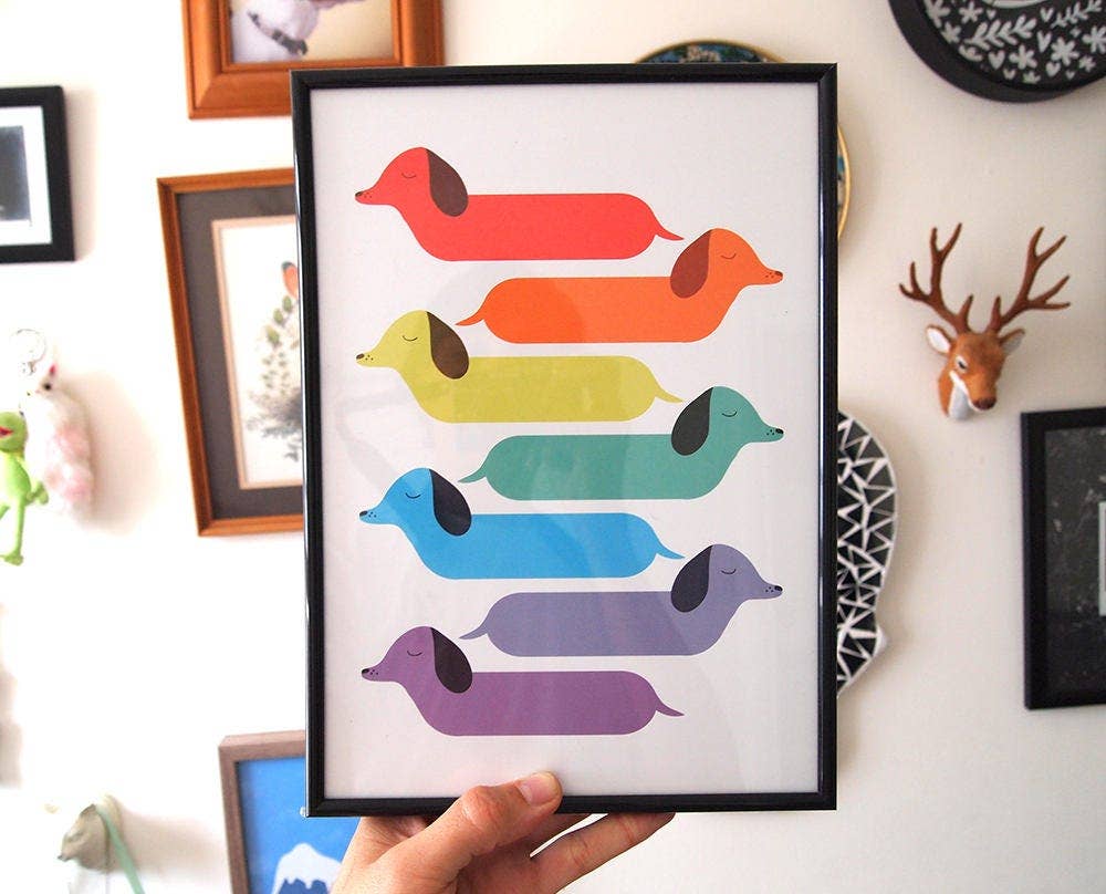 I Like Cats | A4 Print | Rainbow Dogs