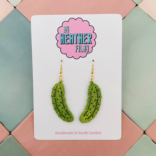 By Heather Filby | Glitzy Glitter Earrings | Pickle