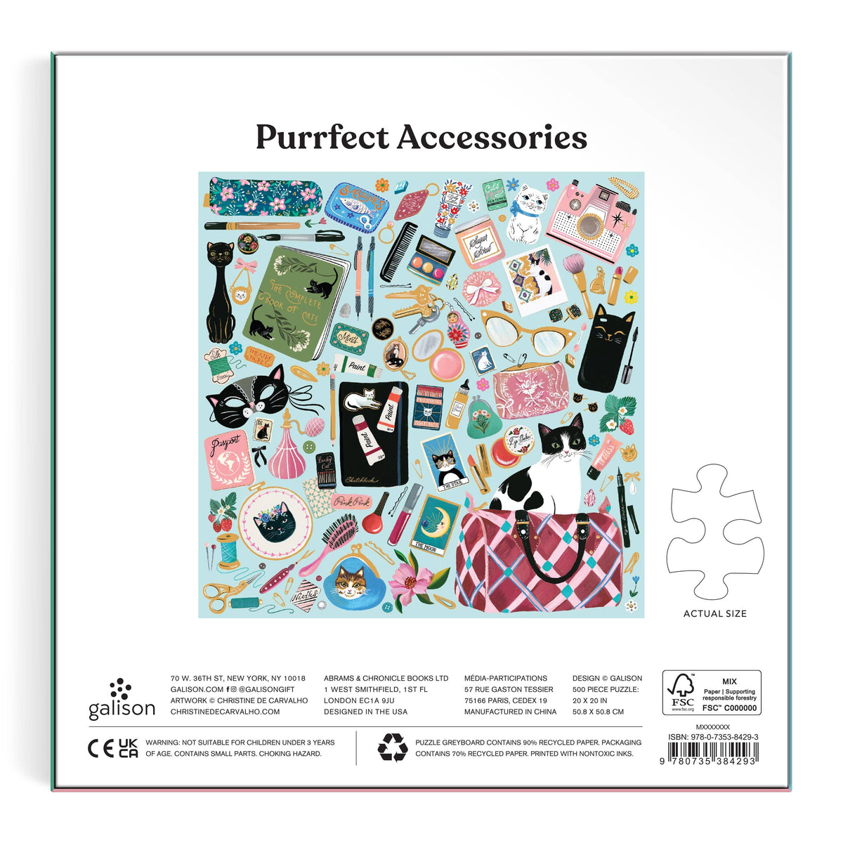 Jigsaw | 500 Piece Foil Puzzle | Purrfect Accessories