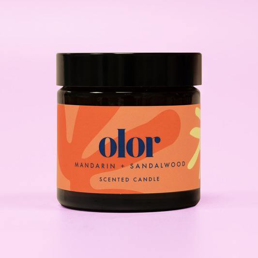 OLOR | Mini Jar Candle | Mandarin + Sandalwood
