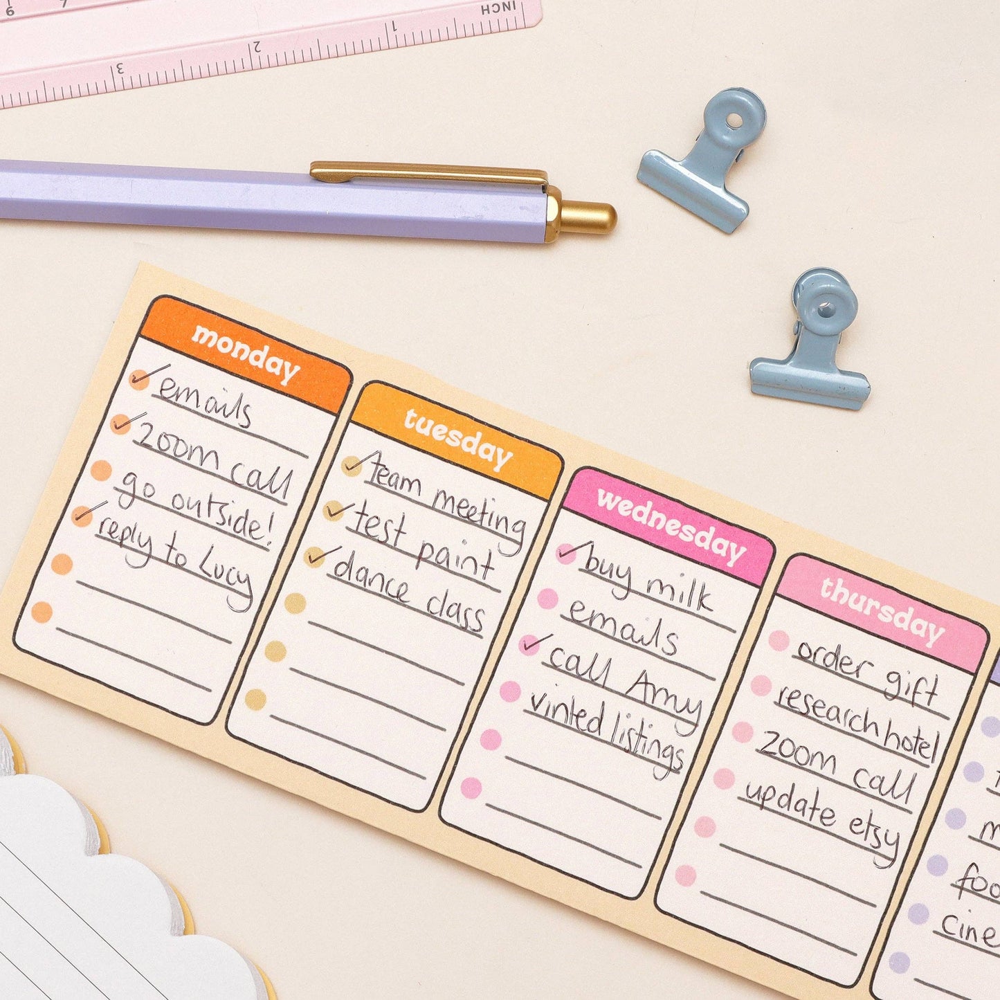 Oh, Laura | Keyboard Planner | Days of the Week