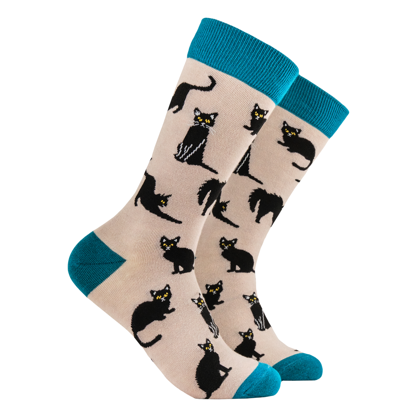 Socktopus | Bamboo Socks | Black Cats | L UK 9-12