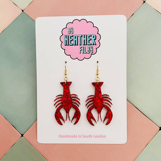 By Heather Filby | Glitzy Glitter Earrings | Lobster
