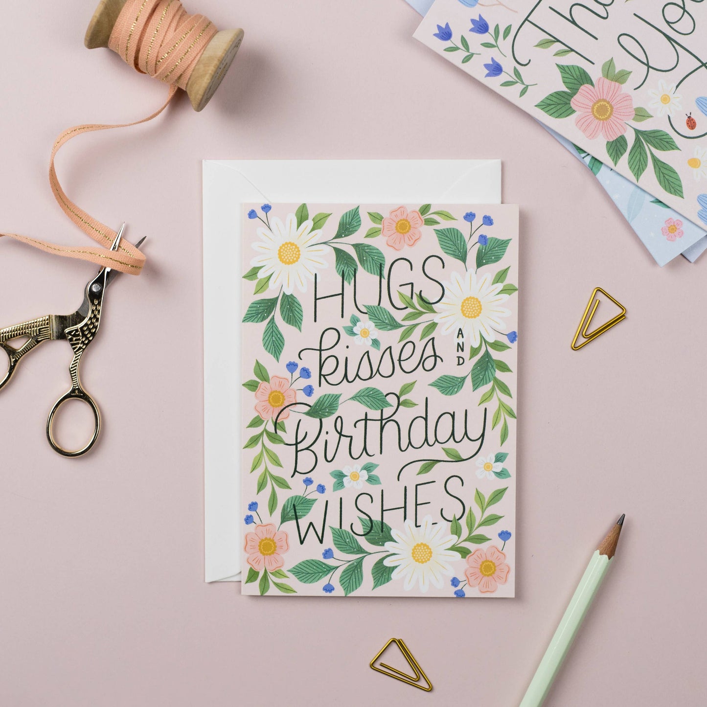 Greetings Card | Hugs, Kisses and Birthday Wishes