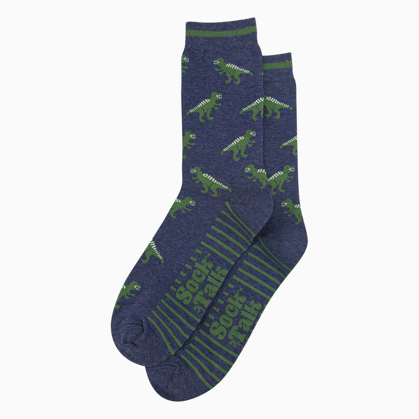 Sock Talk | Men's Bamboo Socks | Navy, T-Rex | UK 7-11