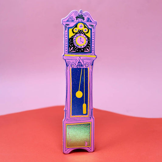 Ark | Grandfather Clock Bookmark | Hot Pink