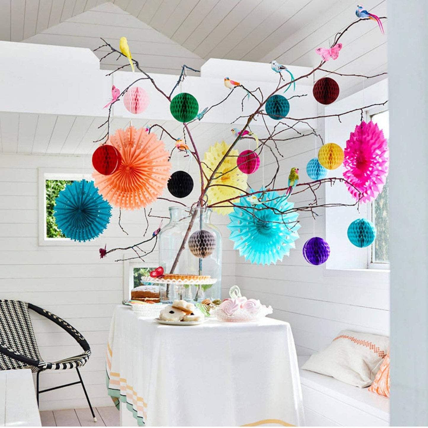 Petra Boase Ltd | Paper Fan | Green