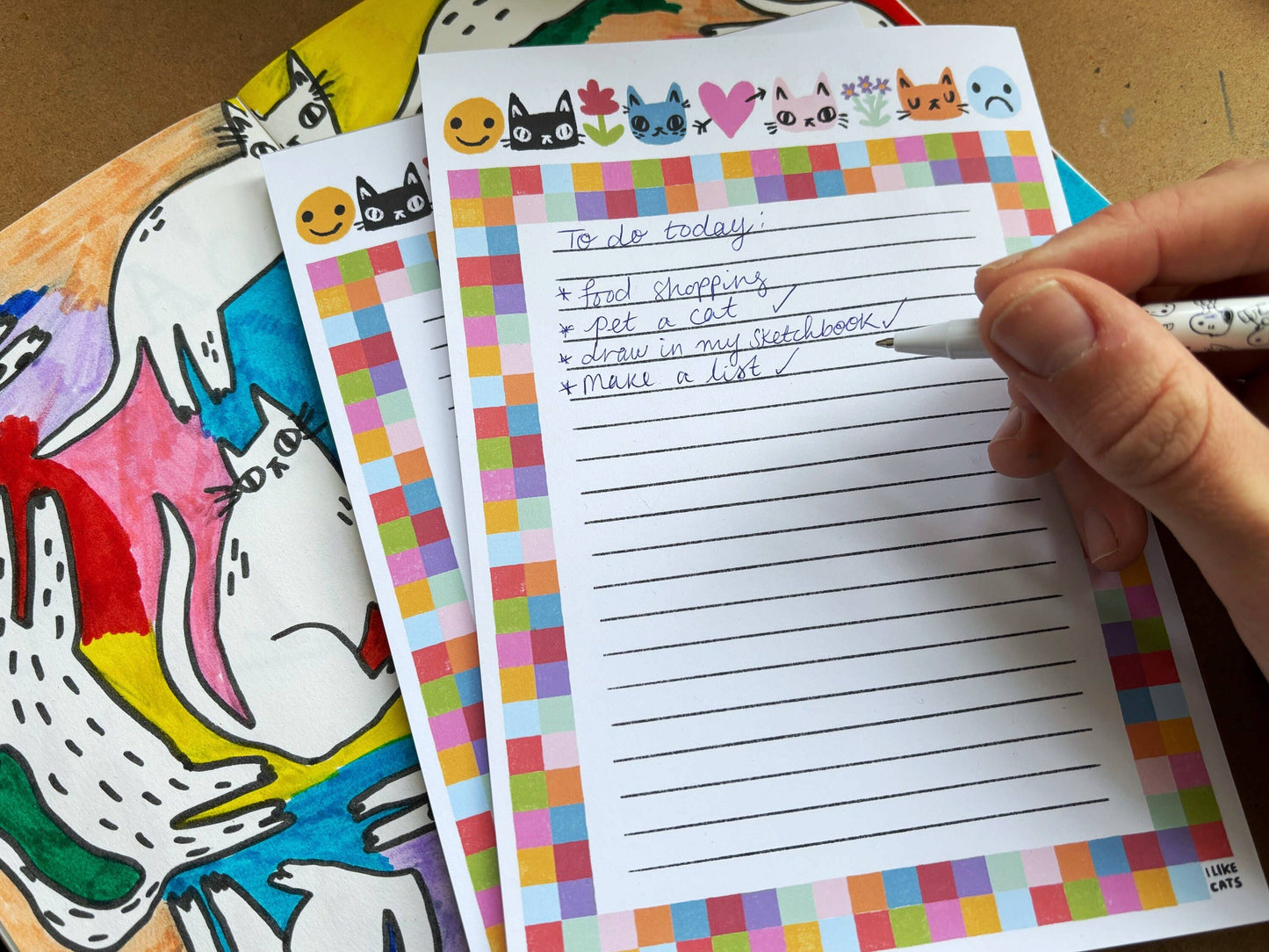 I Like Cats | A5 Notepad | Cat Header