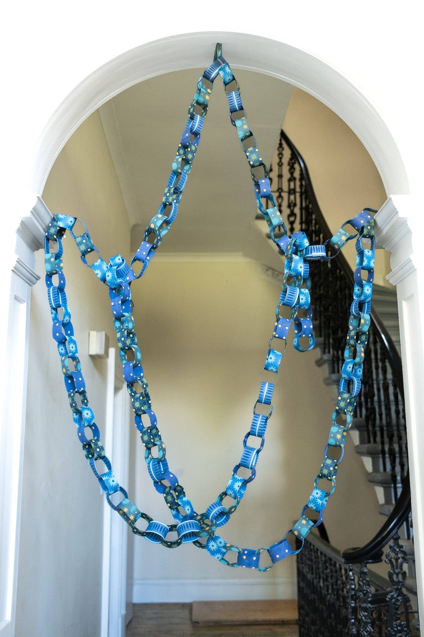 East End Press | Paper Chain Kit | Blue & Yellow