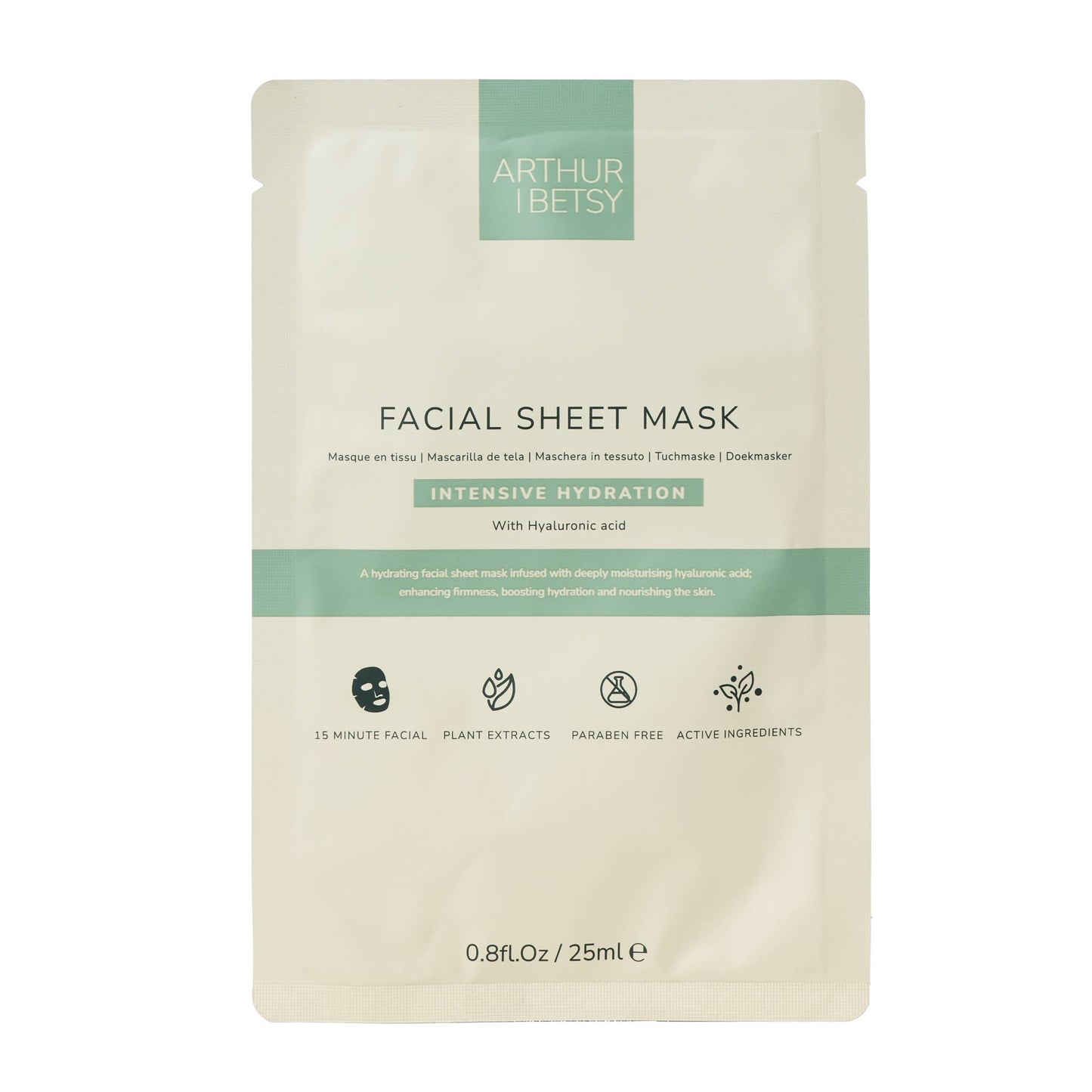 Arthur Betsy | Moisturising Face Mask Sheet