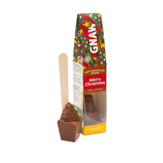 Gnaw Chocolate | Hot Chocolate Spoon | Christmas Tree