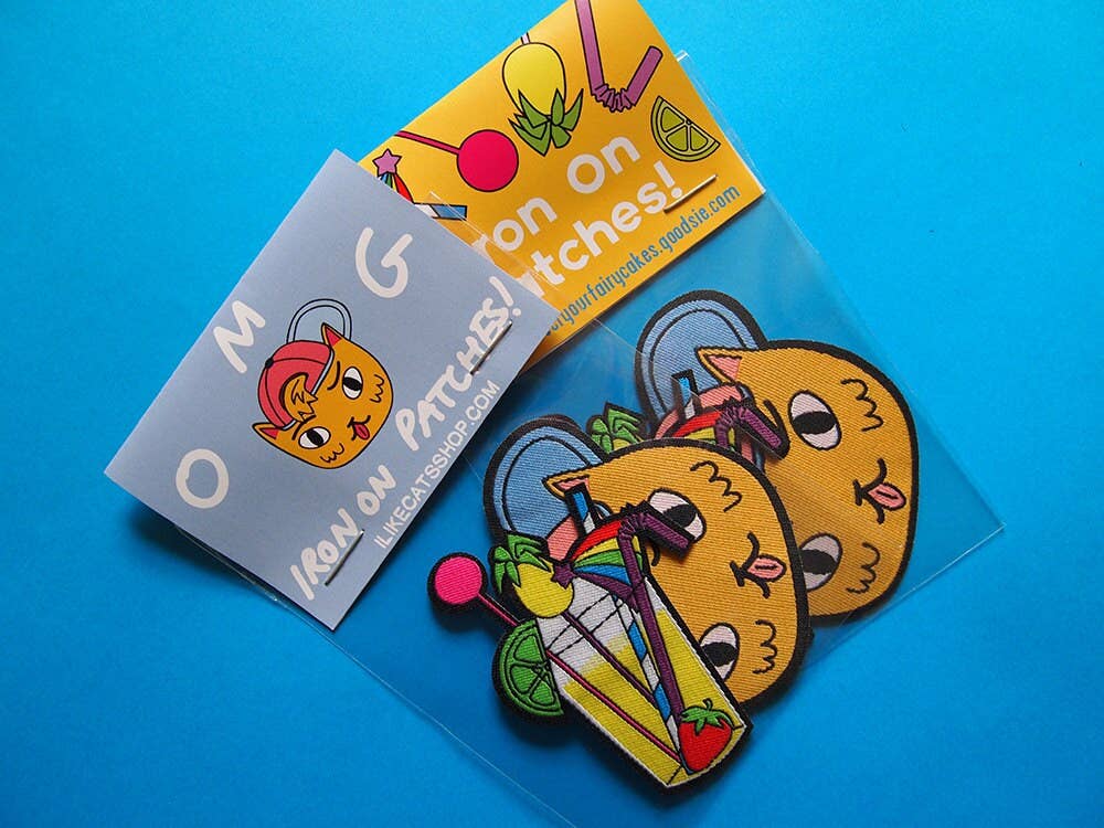 I Like Cats | Iron-on Embroidered Cat Patches