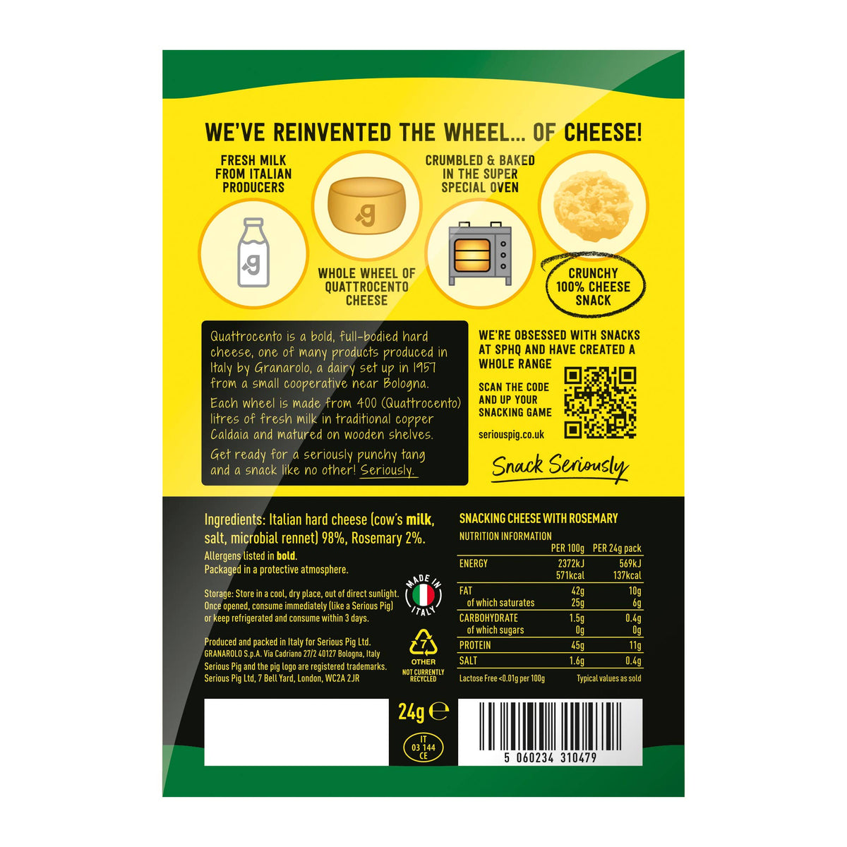 Serious Pig | Snacking Cheese | Rosemary
