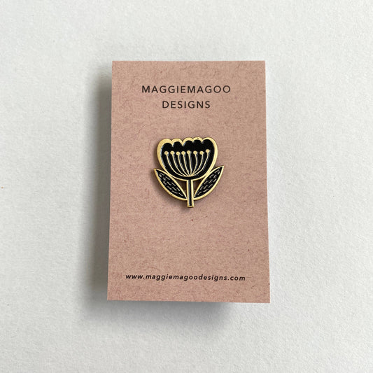 Maggie Magoo | Enamel Pin Badge | Flower