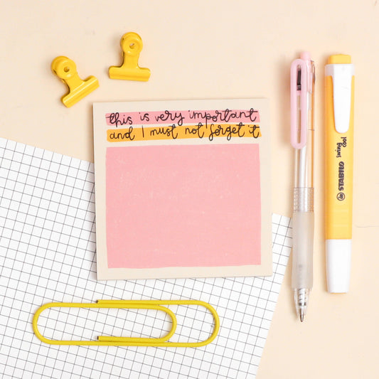 Oh, Laura | Memo Pad | This is Very Important