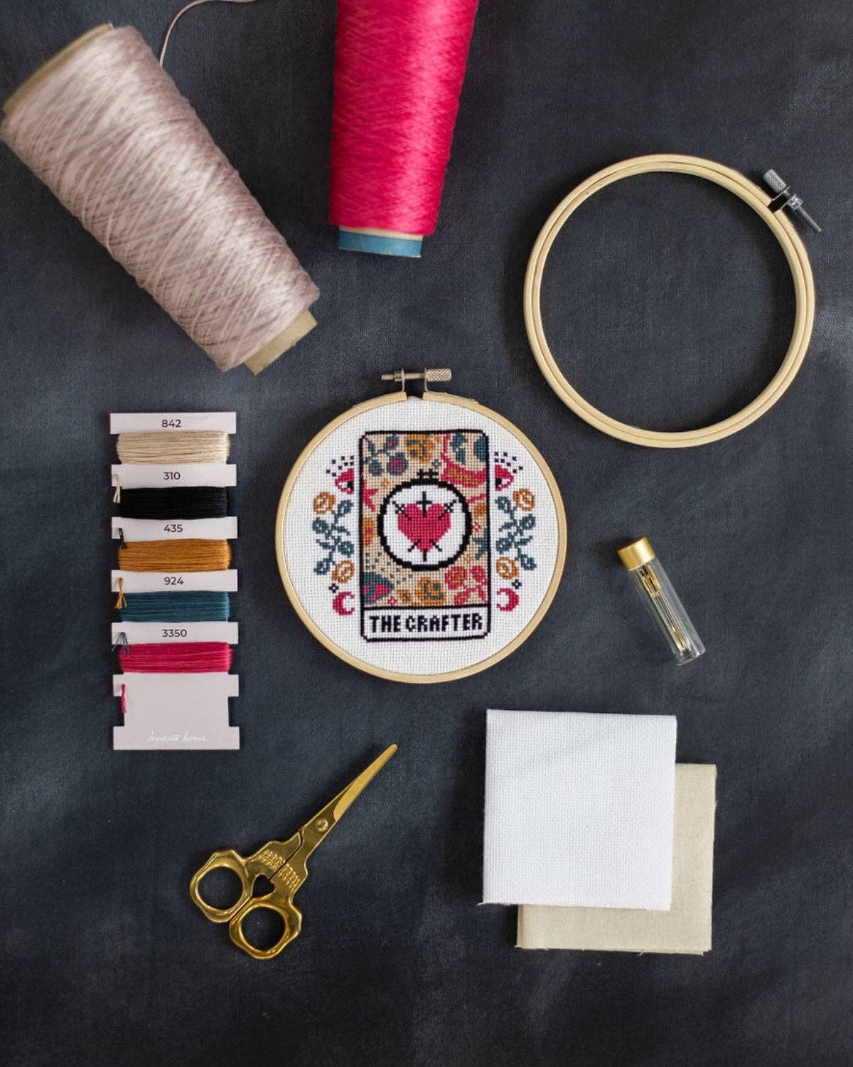 Innocent Bones | Cross Stitch Kit | The Crafter Tarot Card