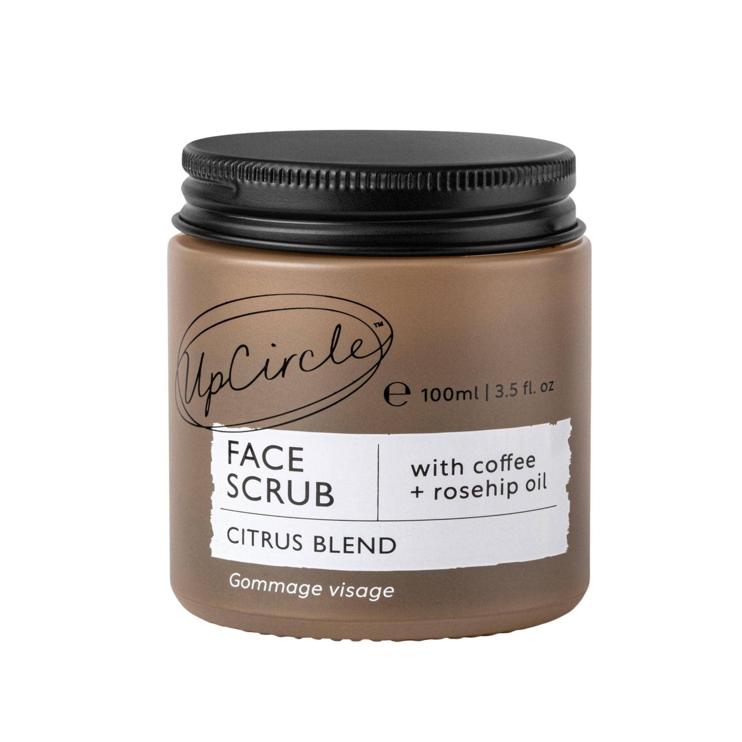 UpCircle Beauty UK | Eco Vegan Face Scrub with Coffee + Rosehip Citrus blend | 100ml