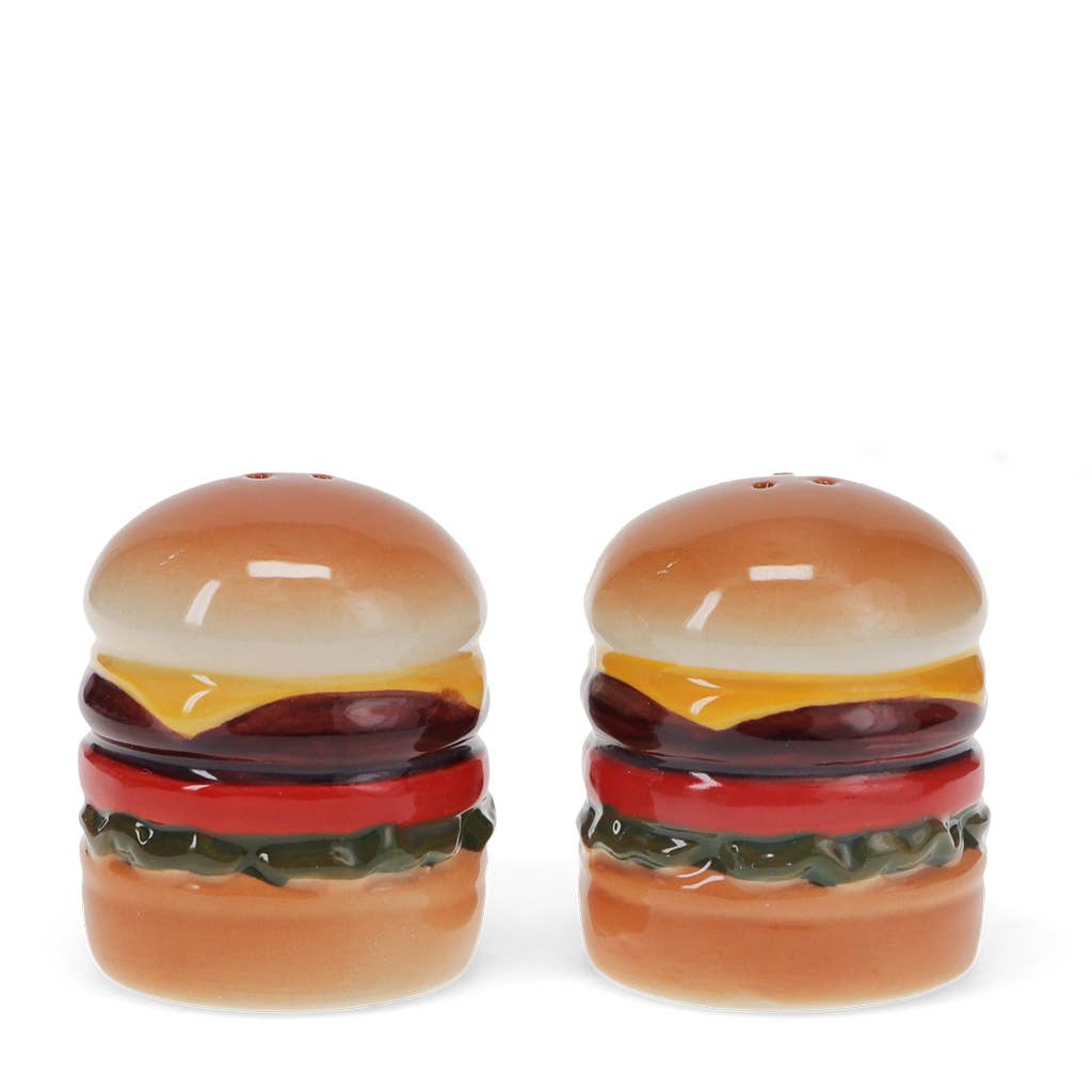 Rex | Ceramic salt and pepper shakers | Burgers