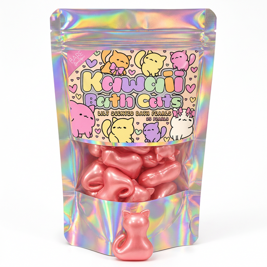 Bare Boutique | Kawaii Cats | 15 Pack Bath Pearls Lily Scent