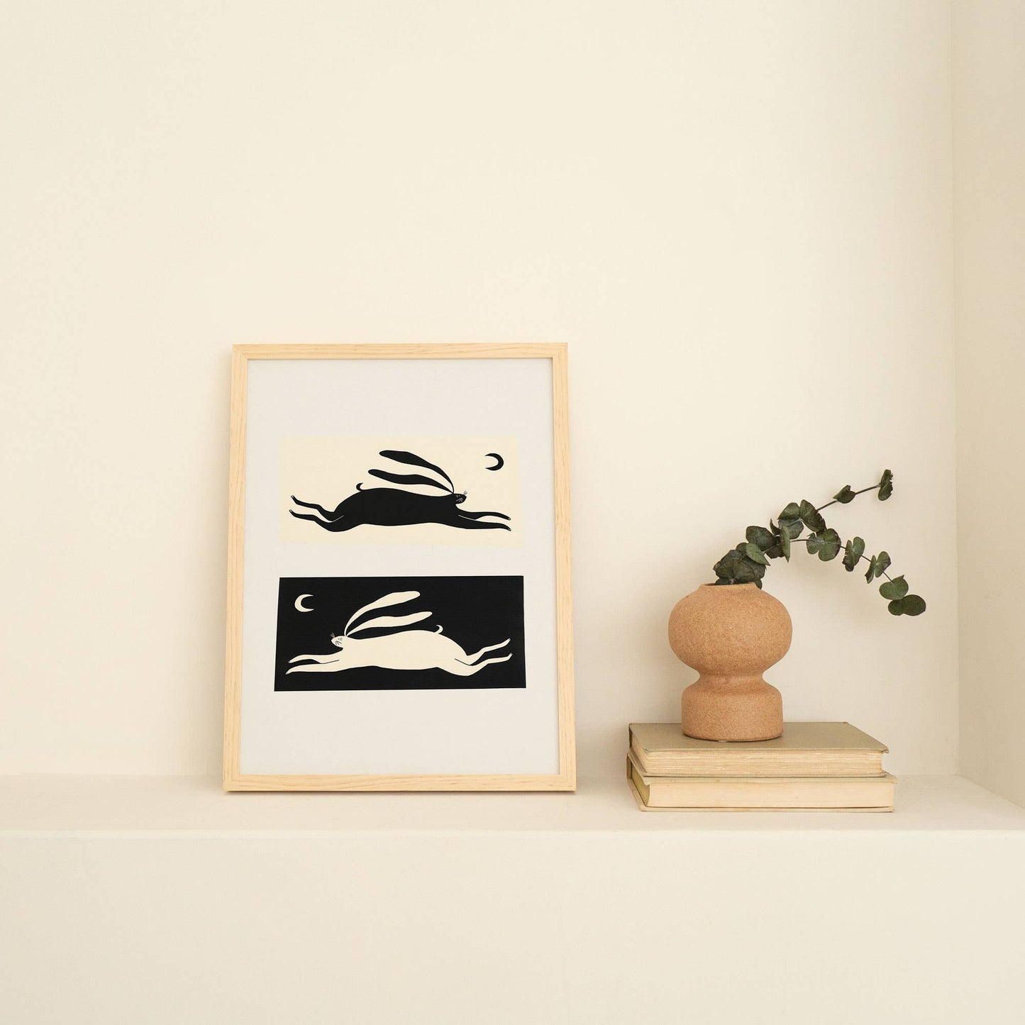 Little Black Cat | A4 Print | Negative / Positive Hare