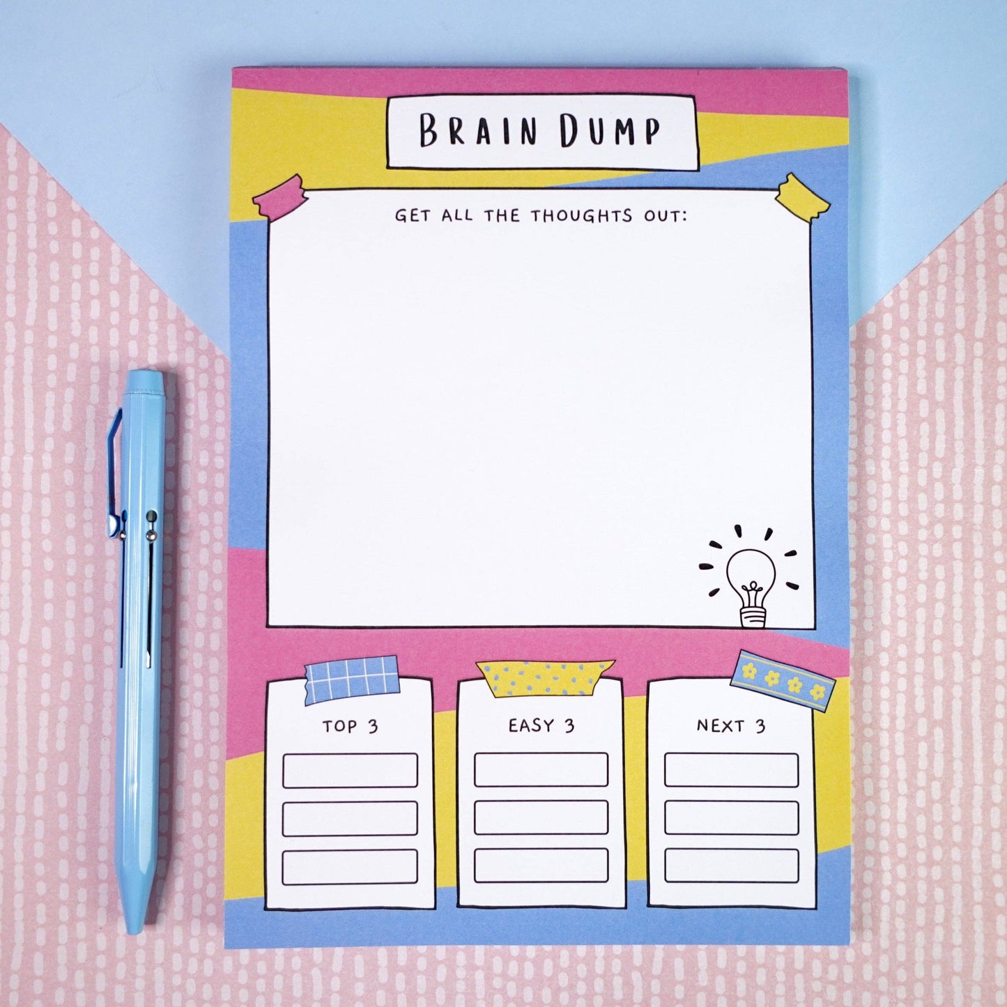 Sunshine Lane | A5 Brain Dump Notepad
