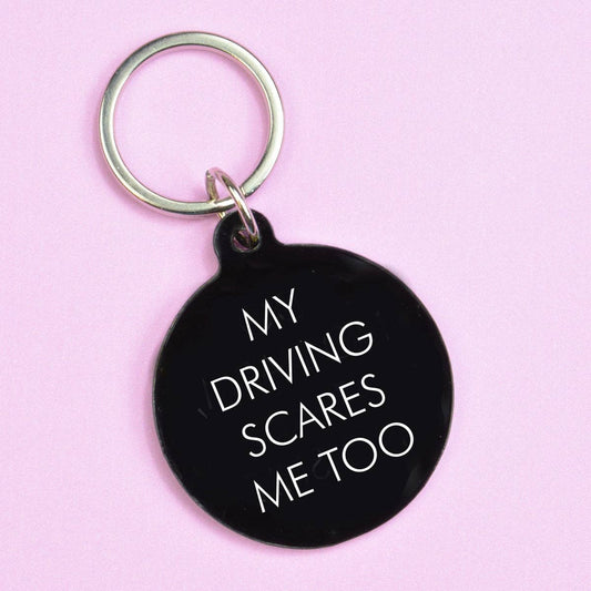 Flamingo Candles | Keytag | My Driving Scares Me Too