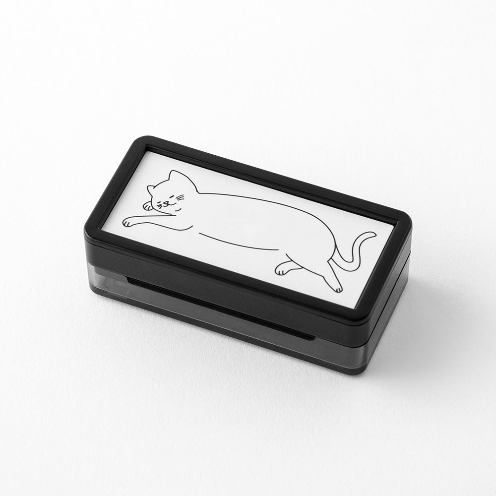 Midori | Paintable Stamp Pre-inked | Cat