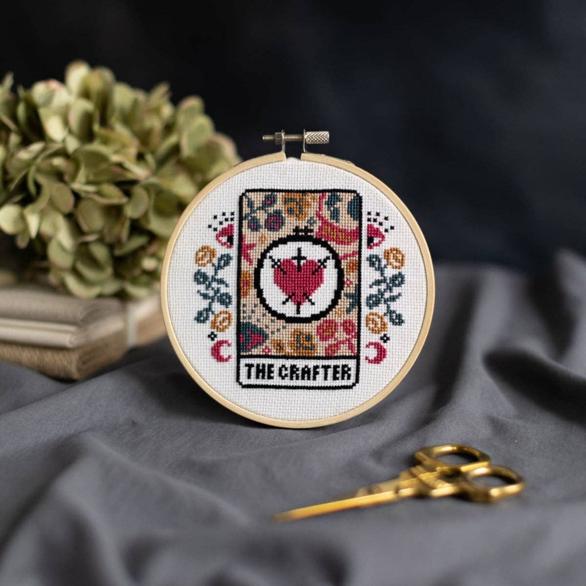Innocent Bones | Cross Stitch Kit | The Crafter Tarot Card
