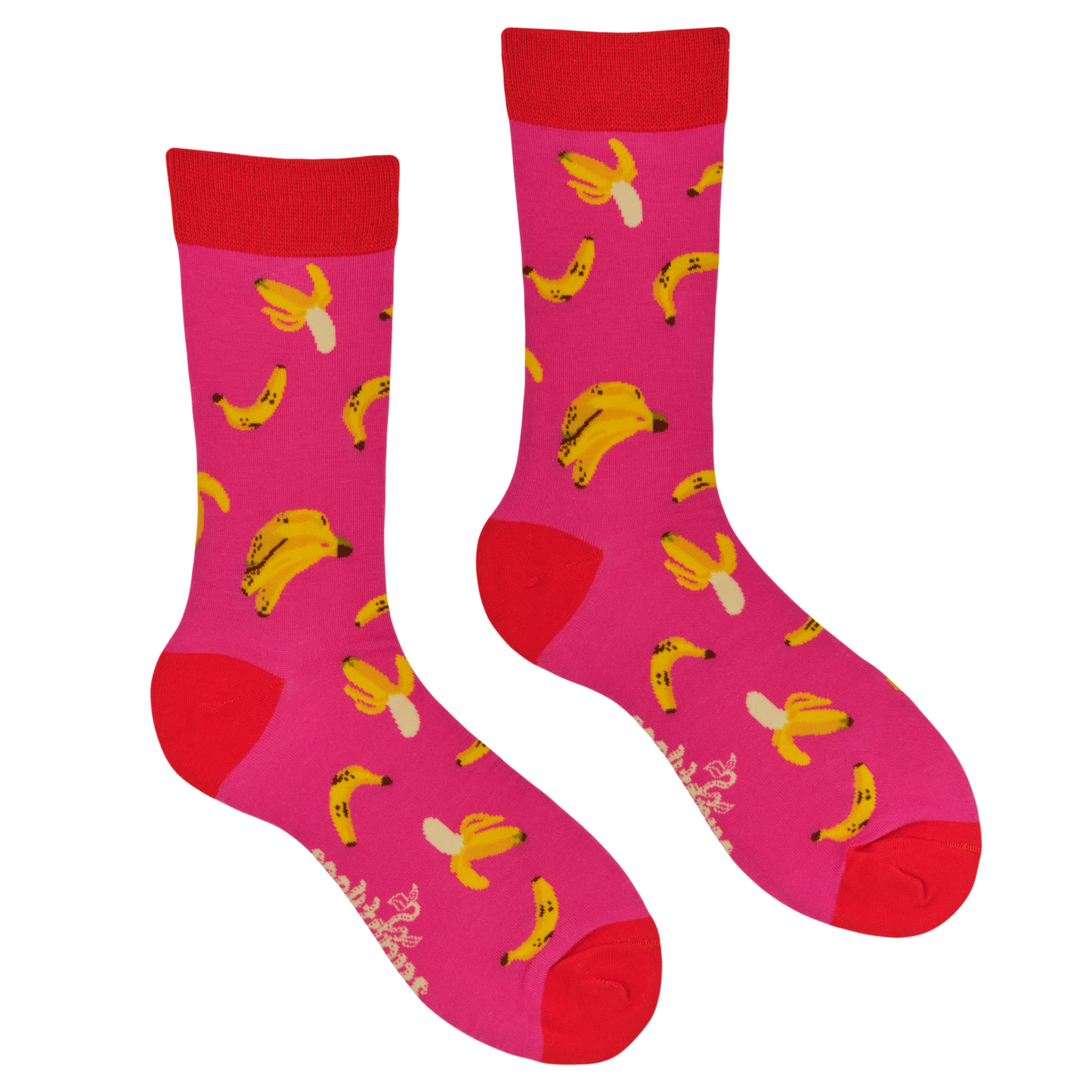 Socktopus | Bananas Bamboo Socks | Pink | S UK 4-8