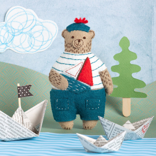 Corinne Lapierre | Marcel the Sailor Bear Felt Craft Mini Kit