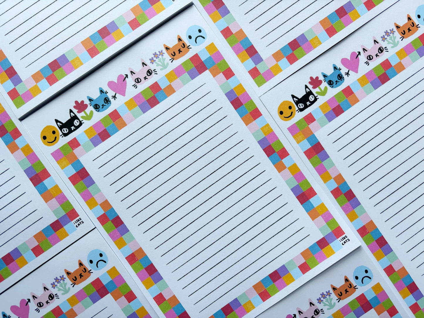 I Like Cats | A5 Notepad | Cat Header