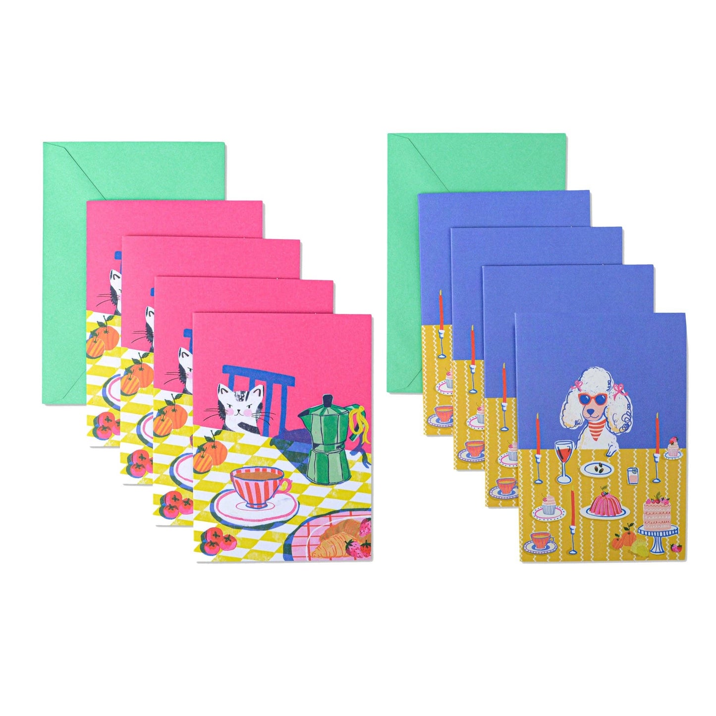 Designworks Collective | Hijinx Notecards (Set of 8) | Dinner Party