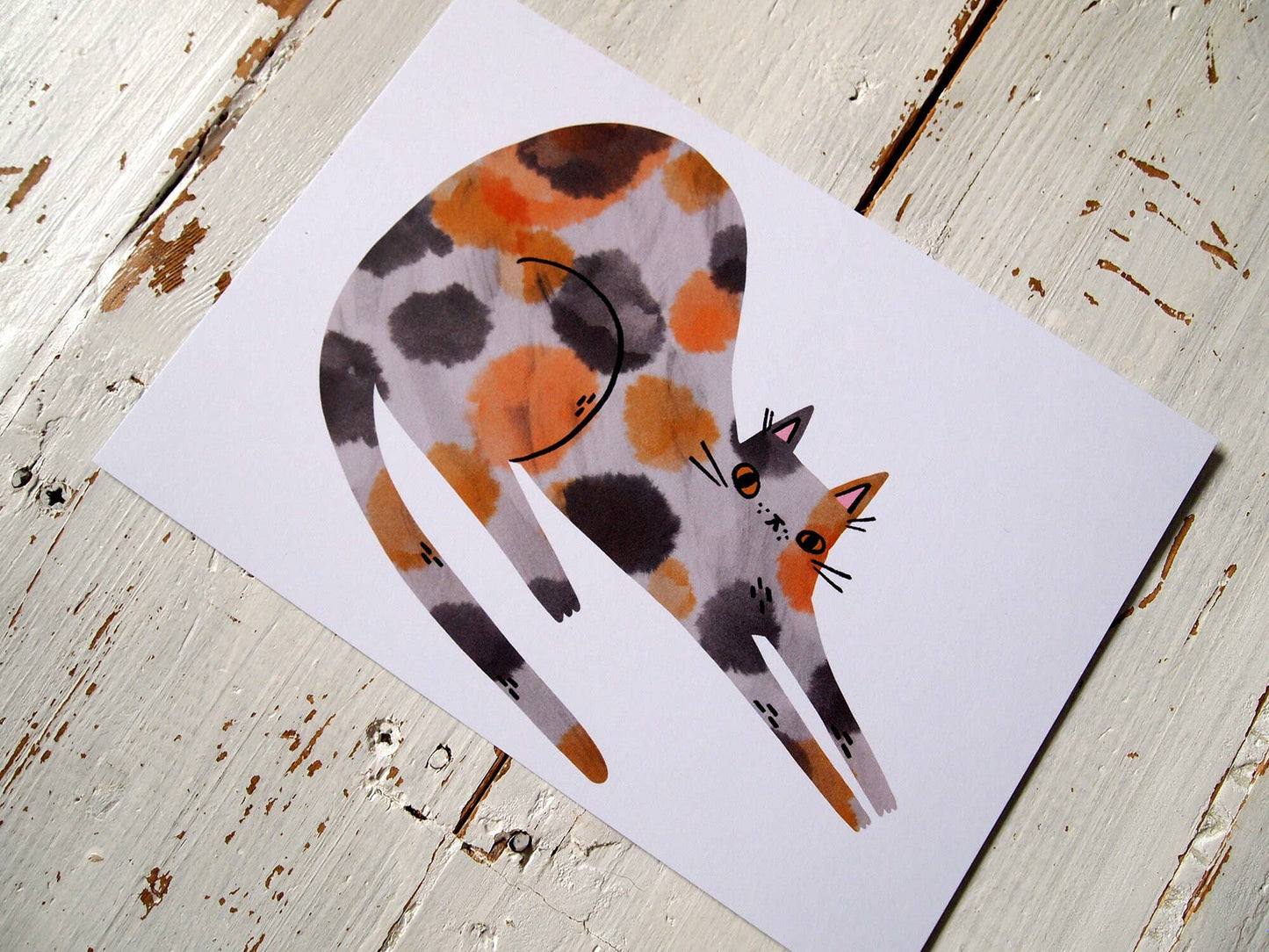 I Like Cats | A5 Print | Calico Cat