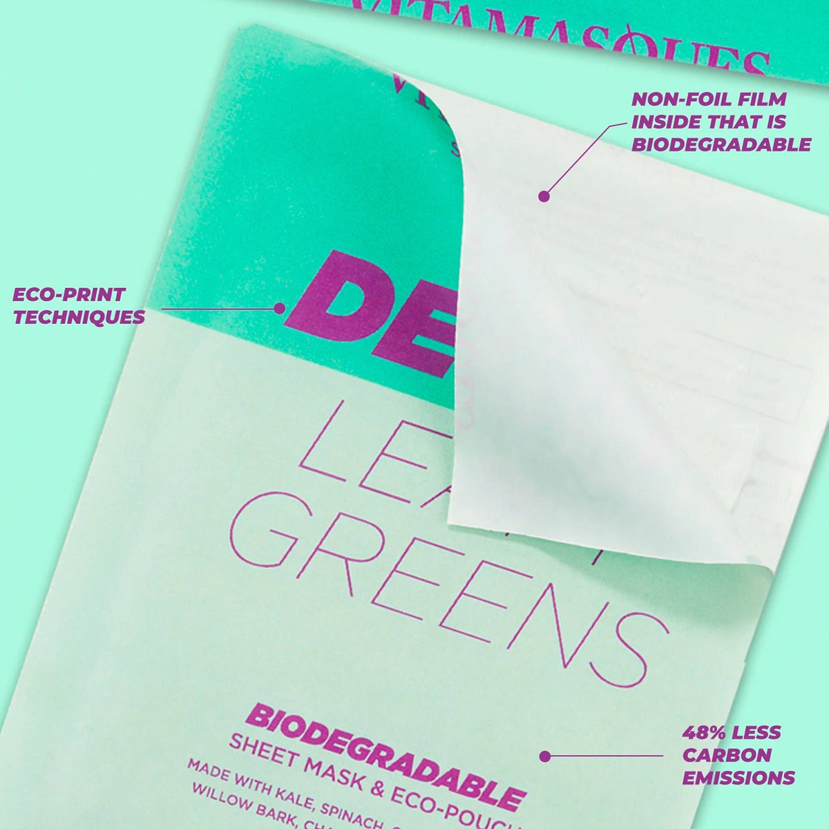 Vitamasques | Nourish Flower Nectar Biodegradable Face Sheet Mask