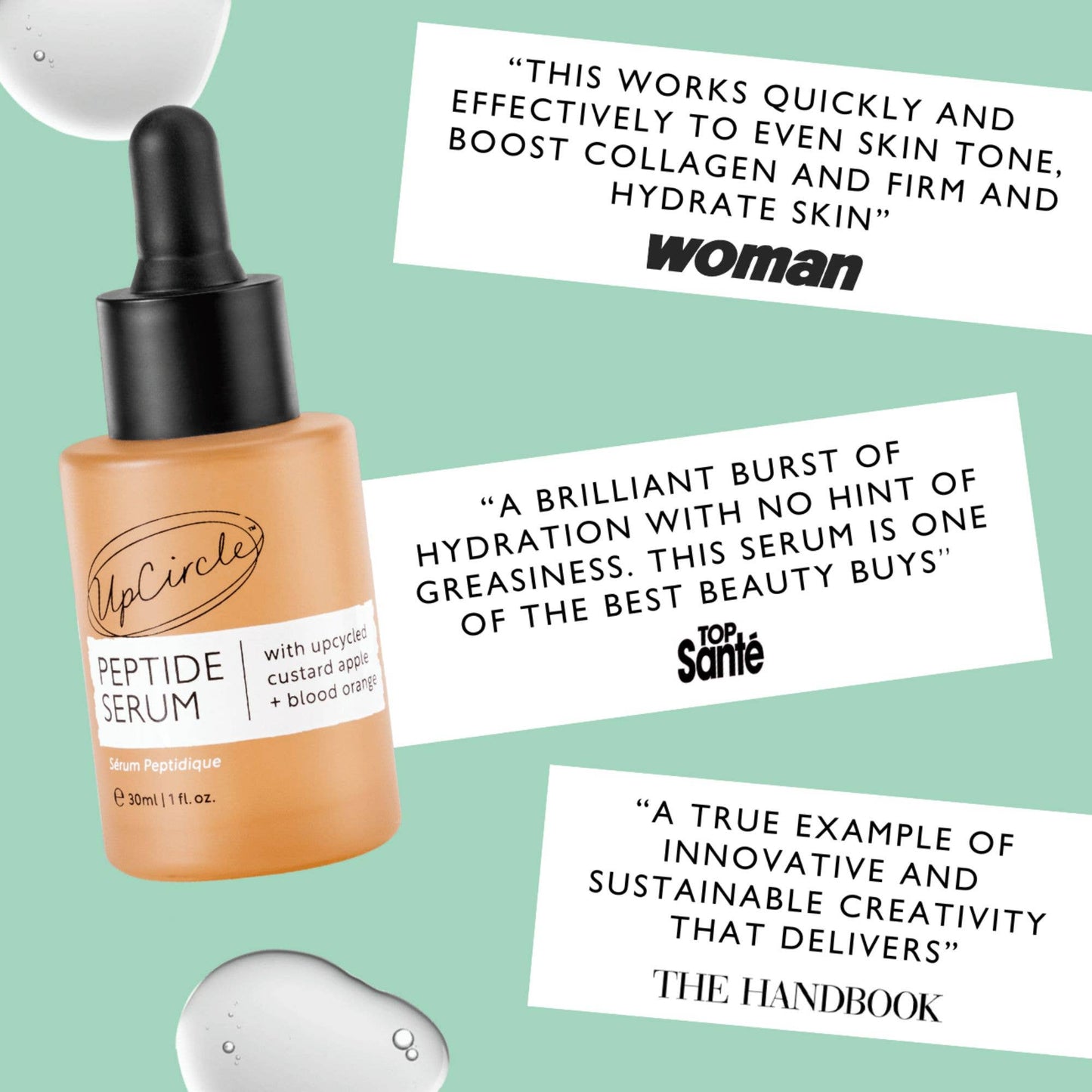 UpCircle | Anti-Ageing Collagen Boosting Peptide Face Serum | 30ml