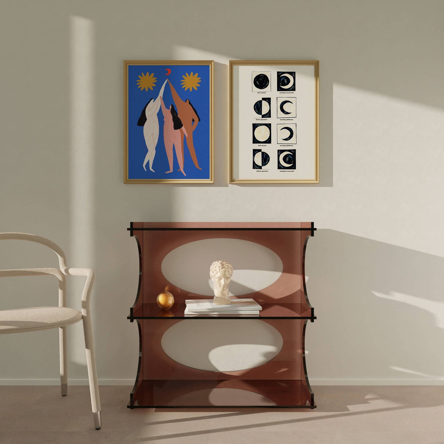 Little Black Cat | A4 Print | Moon Phases