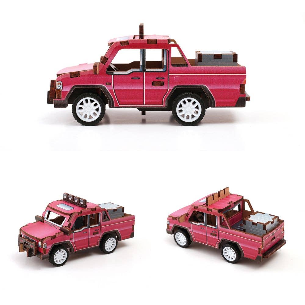 Graine Creative | Wooden 3D Model | Pick Up Truck