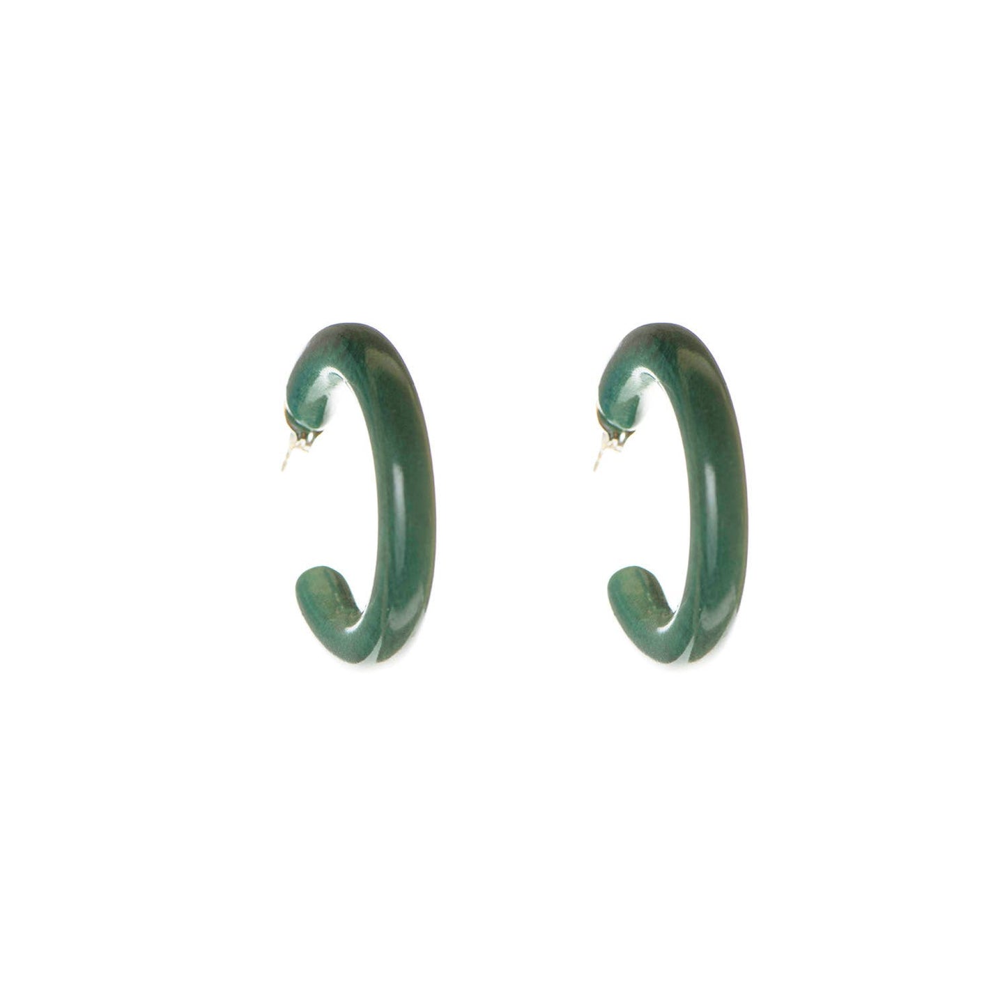 Just Trade | Magda Large Hoop Studs Teal