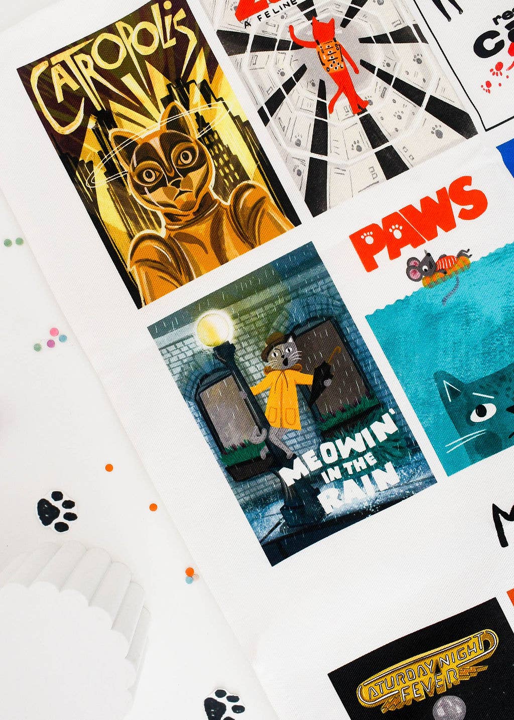 Niaski | Tea Towel | Movie Cats