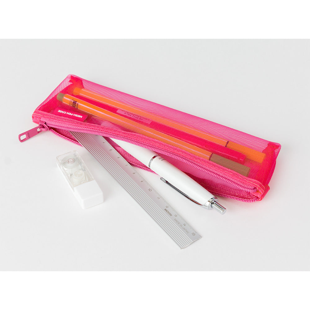 Midori | Mesh Mini Pen Pouch | Pink