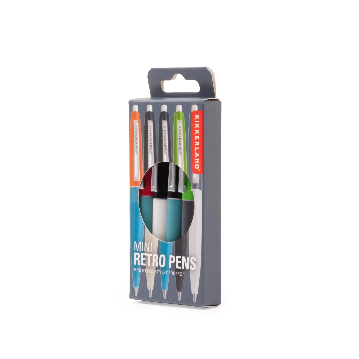 Kikkerland | Mini Retro Pens | Pack of 5