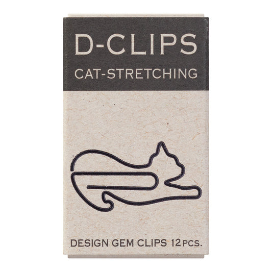 Midori | D-Clips Paper Clips | Cat Stretching